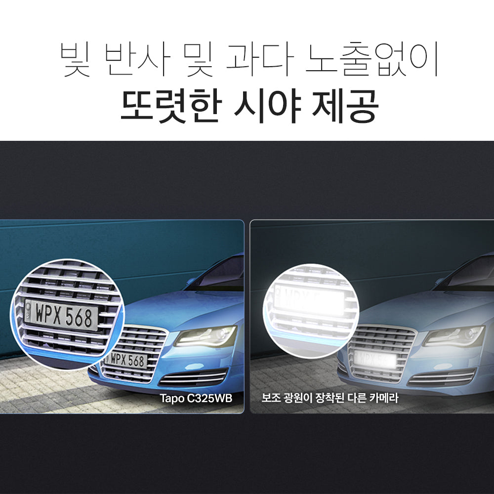 400만화소 컬러프로 실외용 보안 카메라