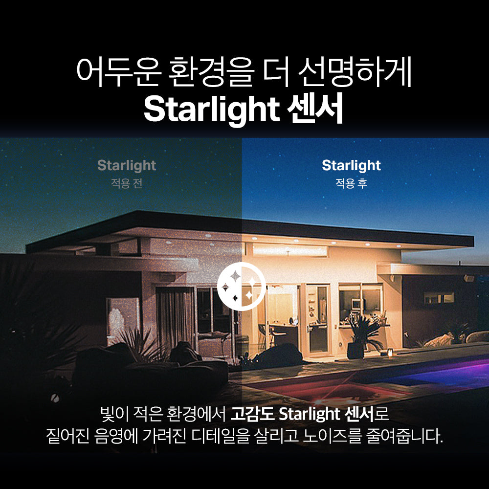 400만화소 실외용 고정형 보안 카메라