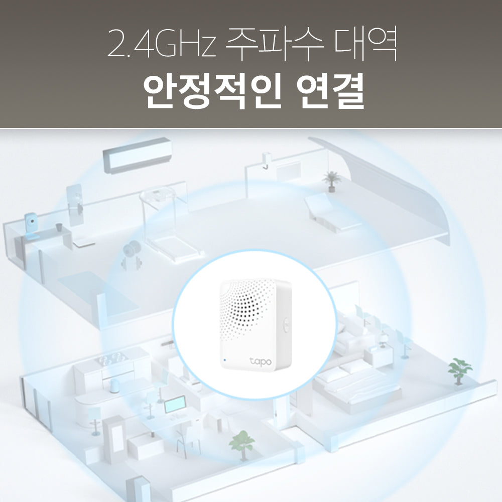 무선 스마트 허브 + 90dB 차임벨