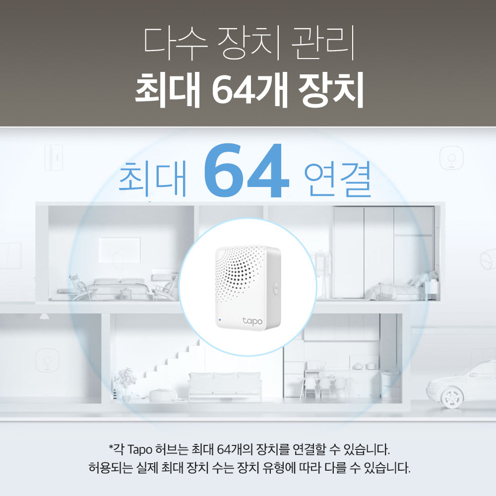 무선 스마트 허브 + 90dB 차임벨