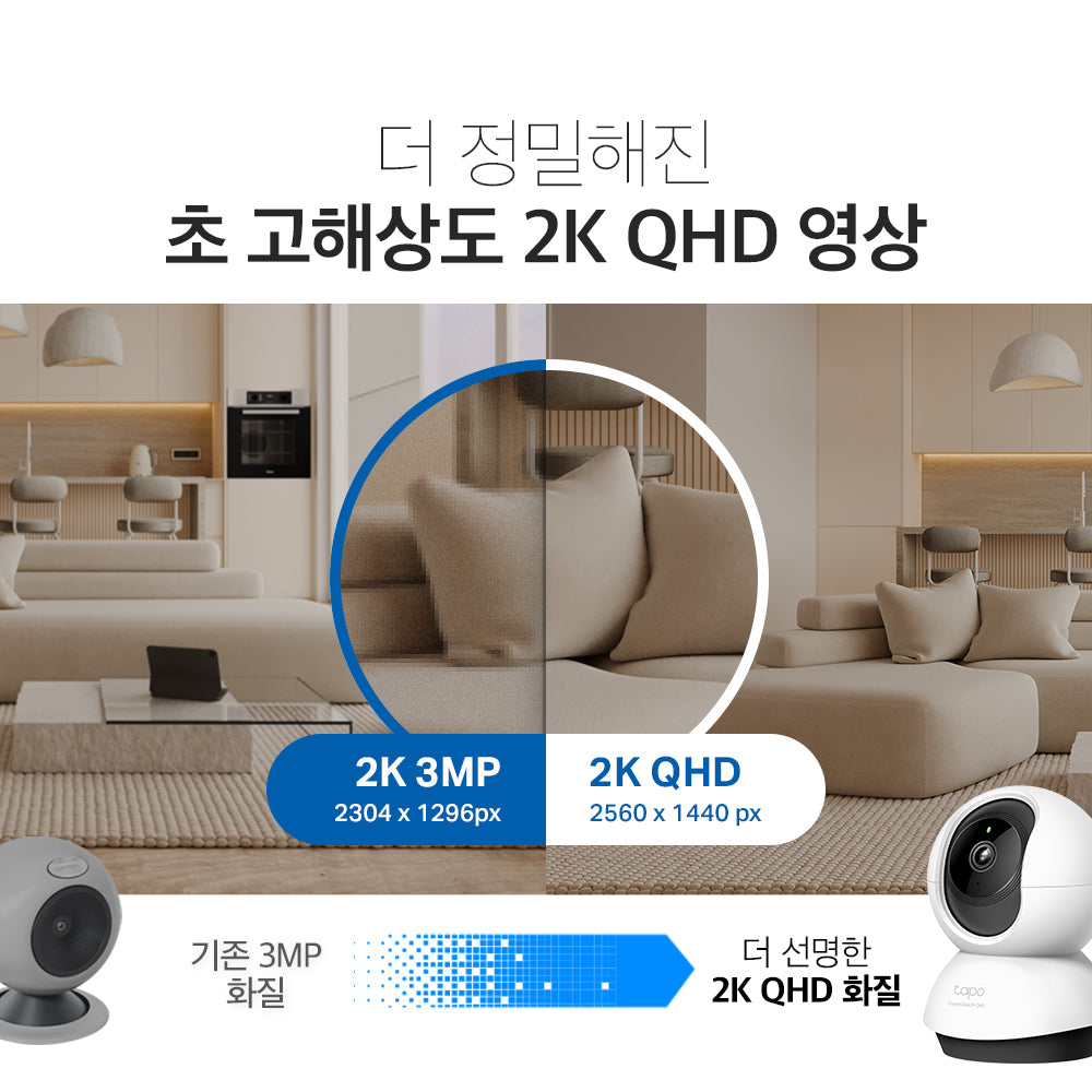 [추석선물 특가] 400만화소 실내용 회전형 홈 카메라 2개