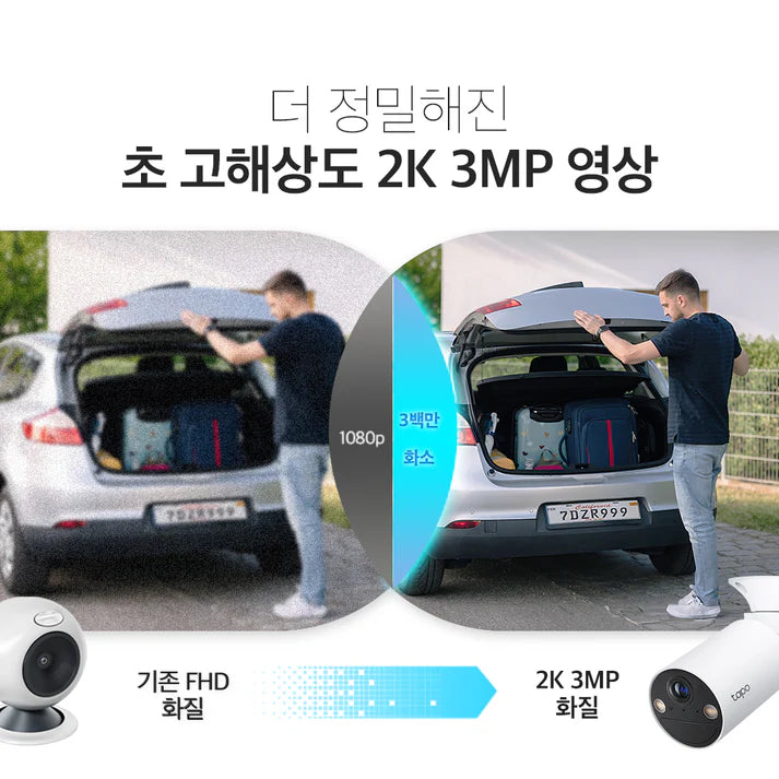 300만화소 태양광 보안 카메라 키트