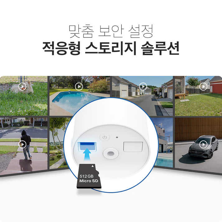 300만화소 태양광 보안 카메라 키트