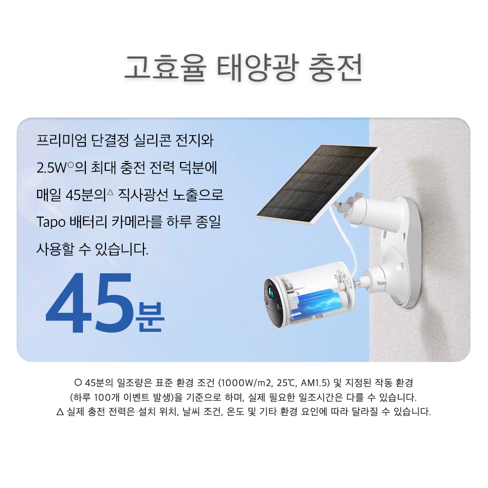 카메라용 태양광 충전 패널