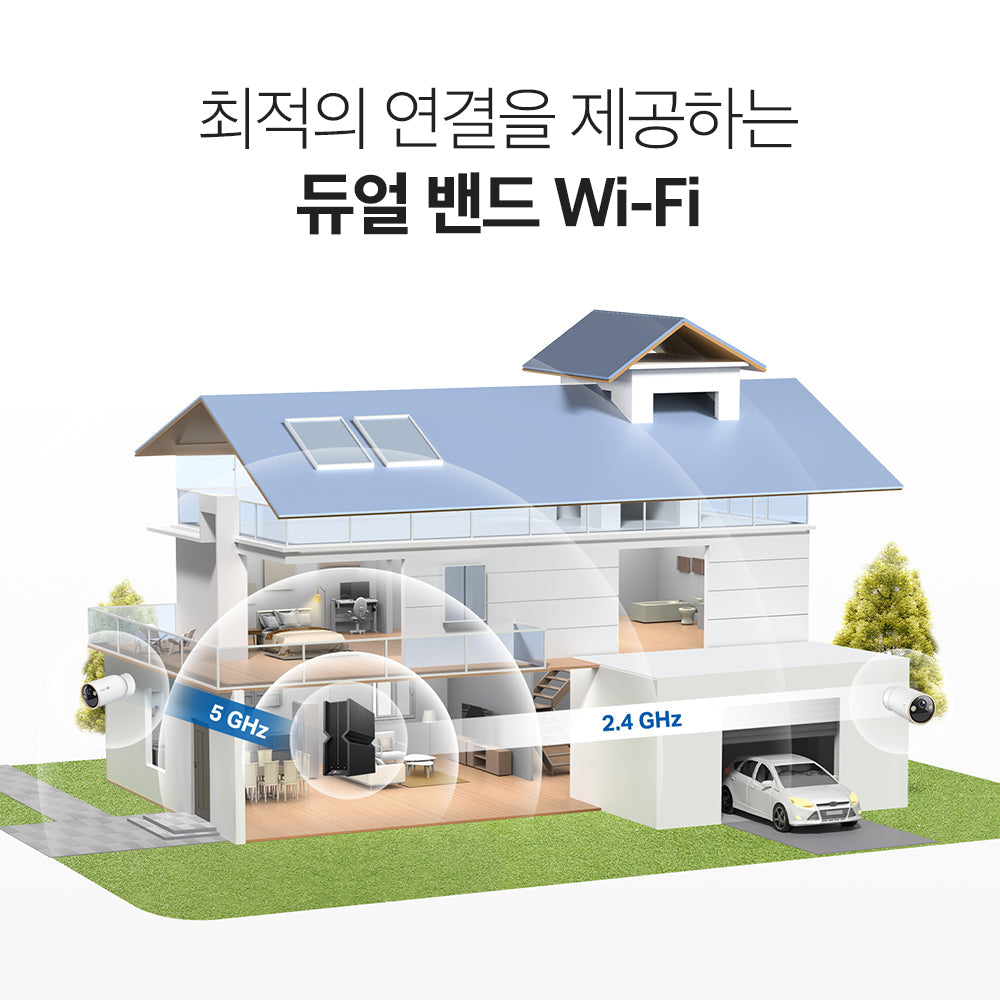 4K 실외용 배터리 보안 카메라
