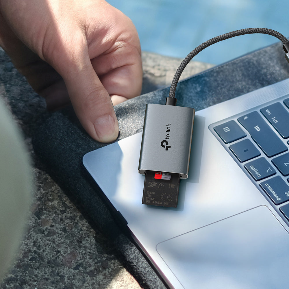 티피링크 UA430C SD 카드 리더기 USB-C 동시 읽기/쓰기